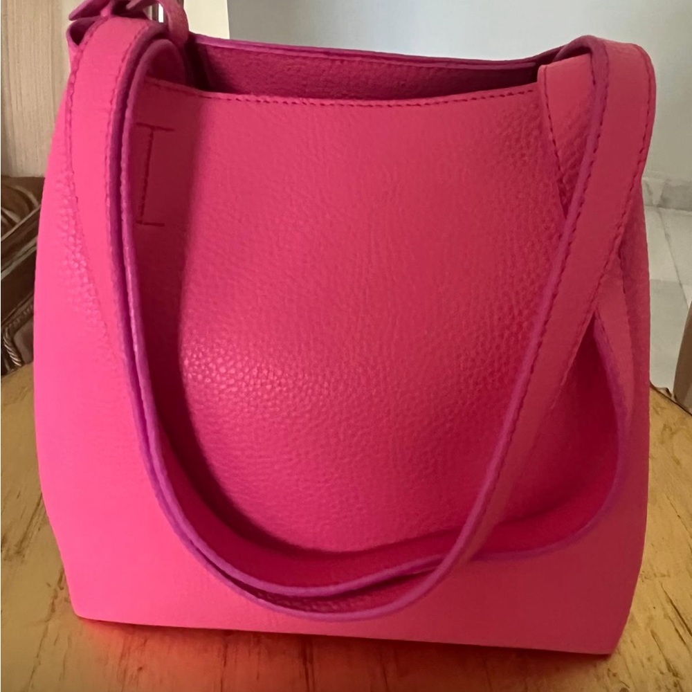 Leather pink  women bag - Picture 2 of 11